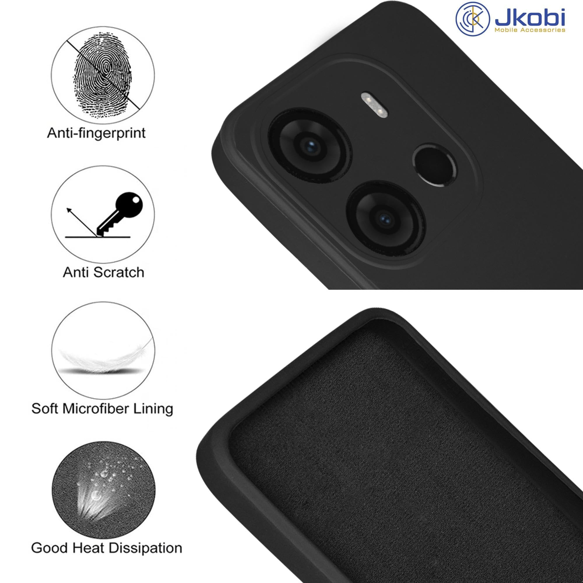 For Tecno Spark Go 2023 Back Cover Case (Matte Finish Silicone with Inside Fiber Cloth)