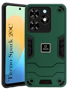 For Tecno Spark 20C Back Cover Case (Lightweight Hybrid Shockproof Polycarbonate)