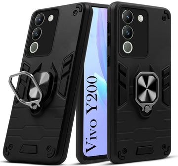 For Vivo Y200 Back Cover Case (Shockproof Polycarbonate Dual Layer Hybrid Armor)