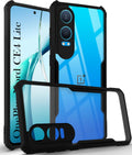For OnePlus Nord CE 4 Lite Back Cover Case (Shockproof with Polycarbonate Clear Panel)