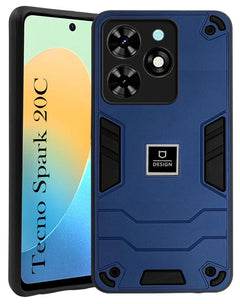 For Tecno Spark 20C Back Cover Case (Lightweight Hybrid Shockproof Polycarbonate)