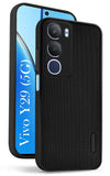 For Vivo Y29 Back Cover Case (Textured Grip Design | Micro-Fiber Cloth Inside | Slim and Light Weight | Soft Touch and Feel | Black)