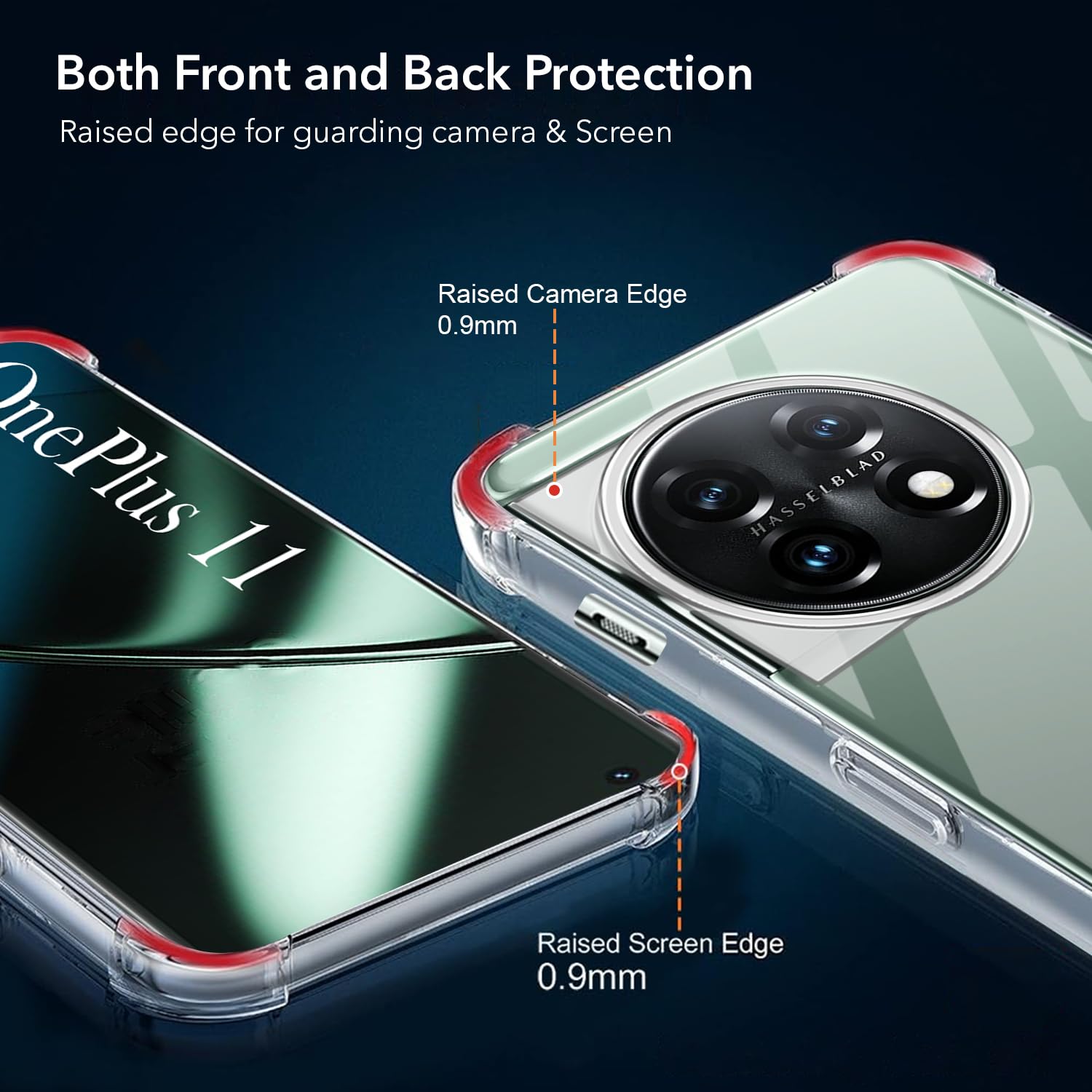 For OnePlus 11 5G Back Cover ( Shockproof Crystal Clear | Drop & Camera Protection | Hard Polycarbonate)