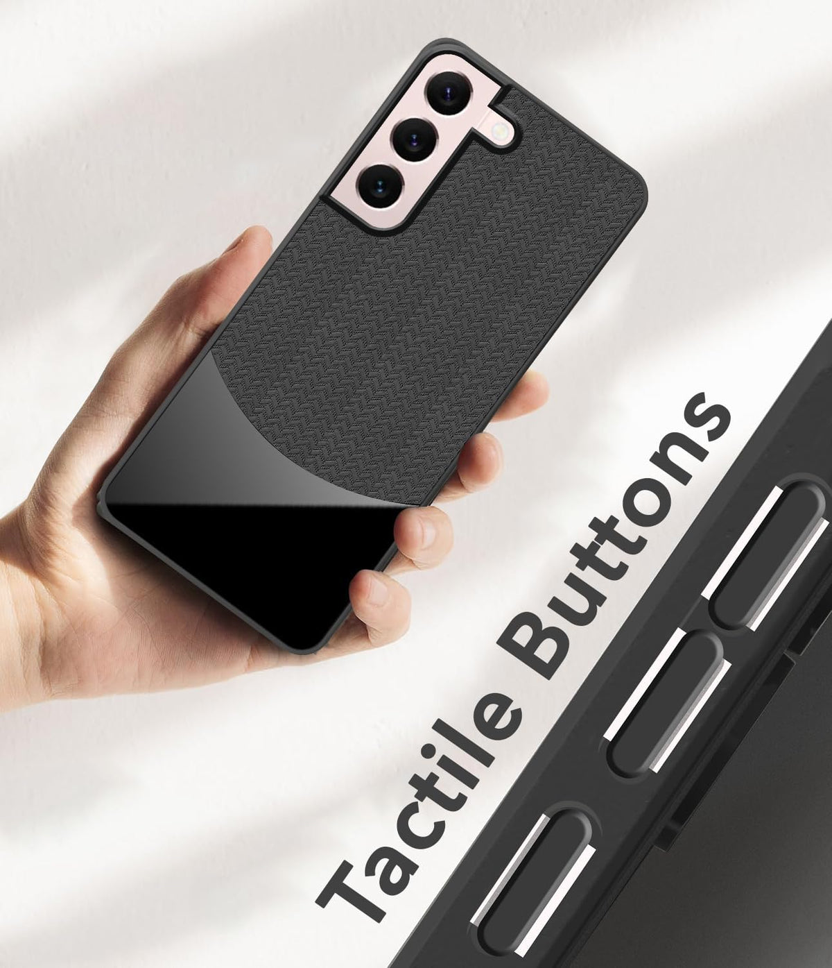 For Samsung Galaxy S22 Back Cover Case (Elegant PU Leather Finish | Premium Minimalist Professional | Camera Protection Bump)