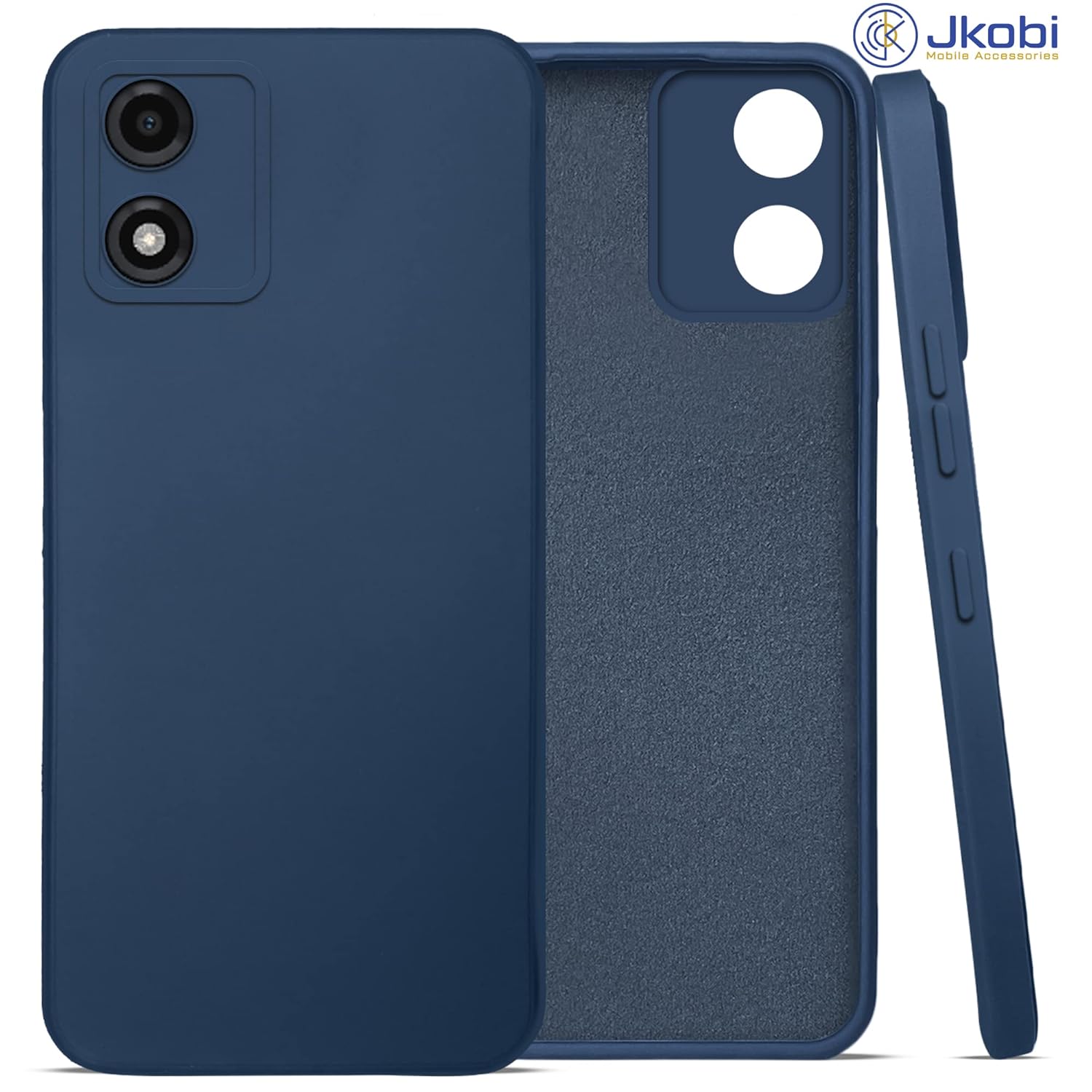 For Motorola Moto E13 Back Cover Case (Matte Finish Silicone with Inside Fiber Cloth)