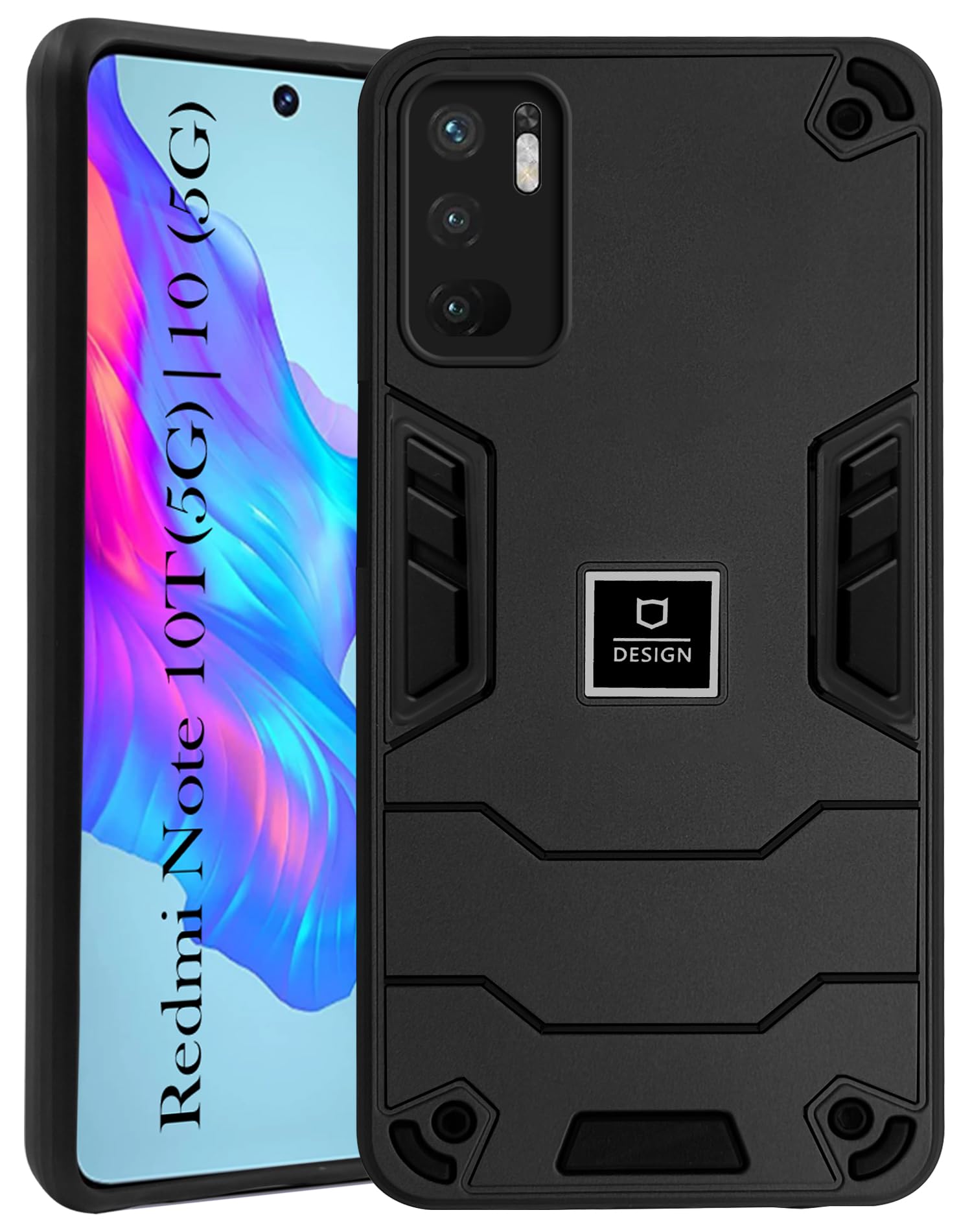 For Xiaomi Mi Redmi Note 10T 5G | Note 10 5G Back Cover Case (Lightweight Hybrid Shockproof Polycarbonate)