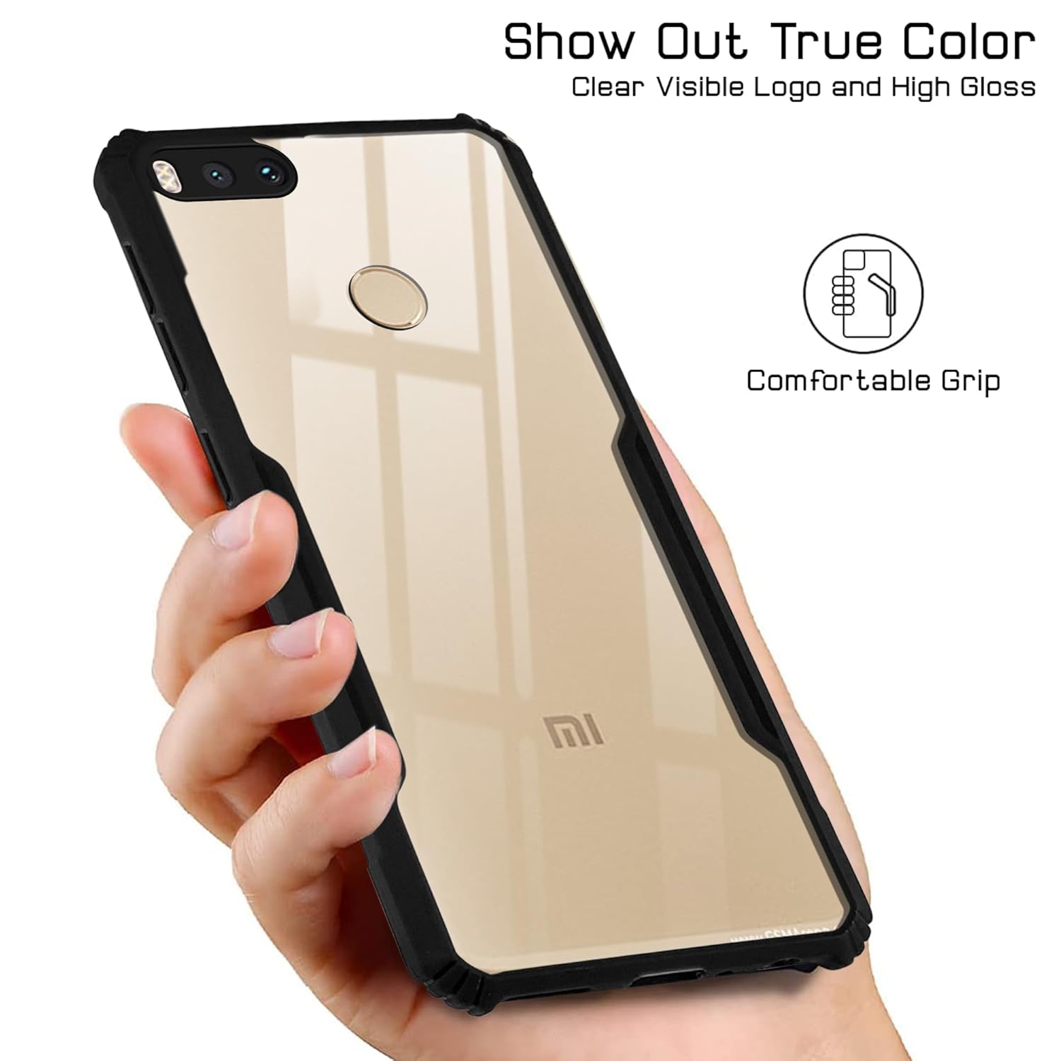 For Xiaomi RedMi A1 (Mi 5X) Back Cover Case (Shockproof with