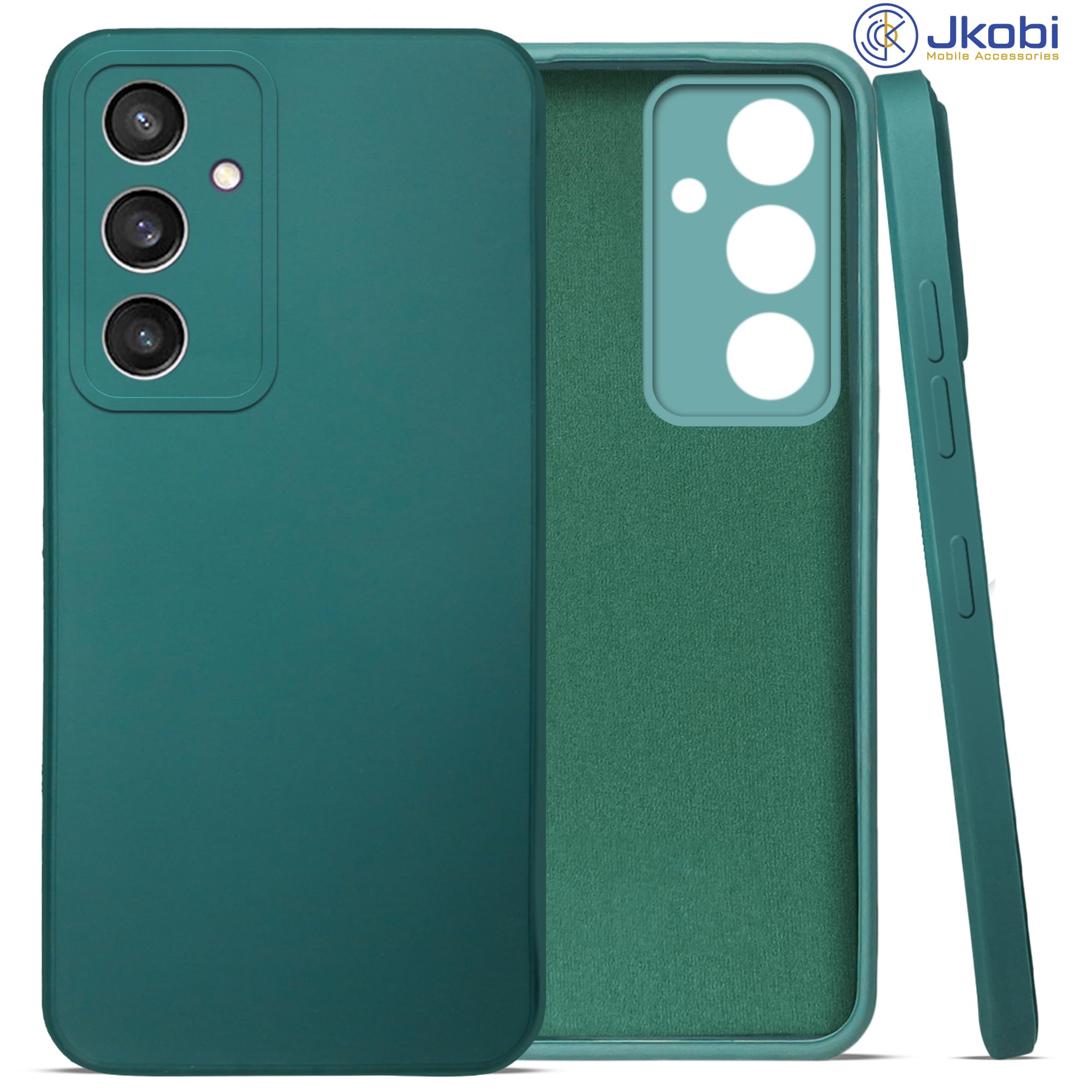 For Samsung Galaxy S23 FE 5G Back Cover Case (Matte Finish Silicone with Inside Fiber Cloth)