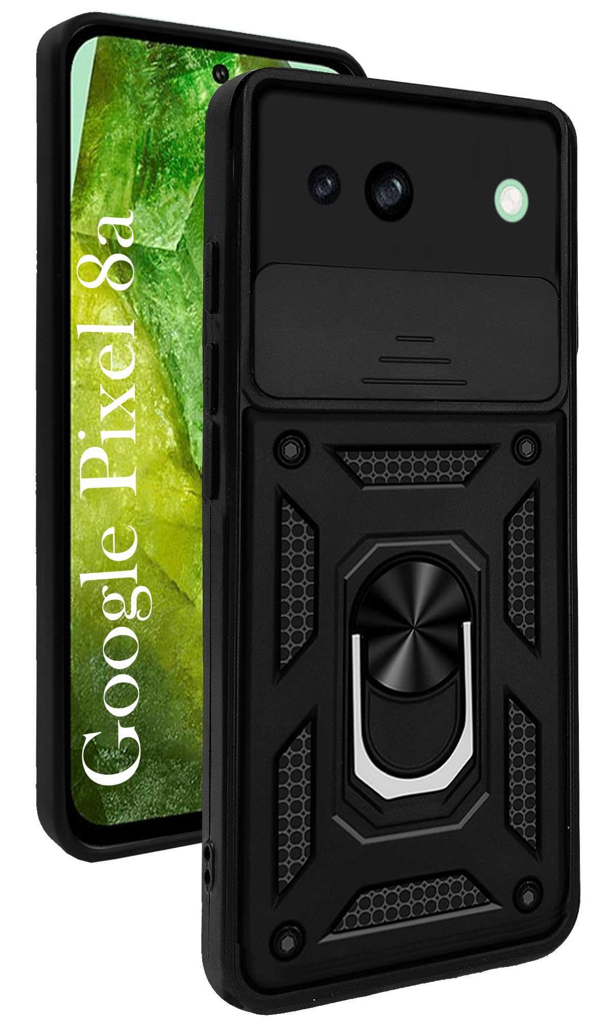 For Google Pixel 8a Back Cover Case (Hybrid Dual Armor Polycarbonate)