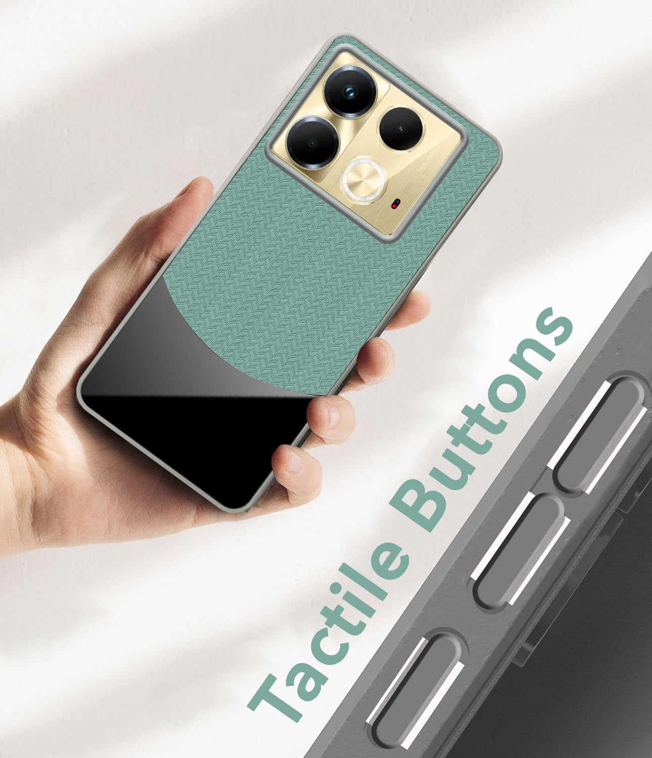 For Infinix Note 40 Silicone Finish Back Cover Case (Premium Minimalist Professional Feel | Camera Protection Bump)
