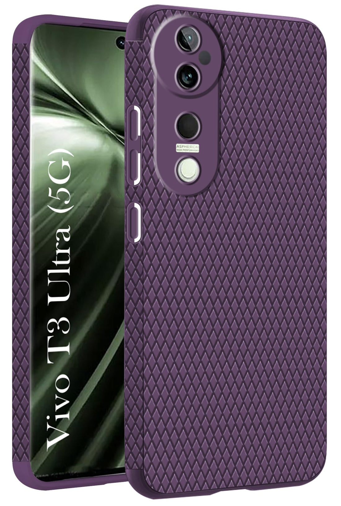 For Vivo T3 Ultra Back Cover Case (Liquid Silicone | Side Grip | Camera Protection)