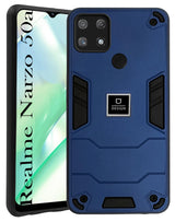 For Realme Narzo 50A Back Cover Case (Lightweight Hybrid Armor Shockproof Polycarbonate)