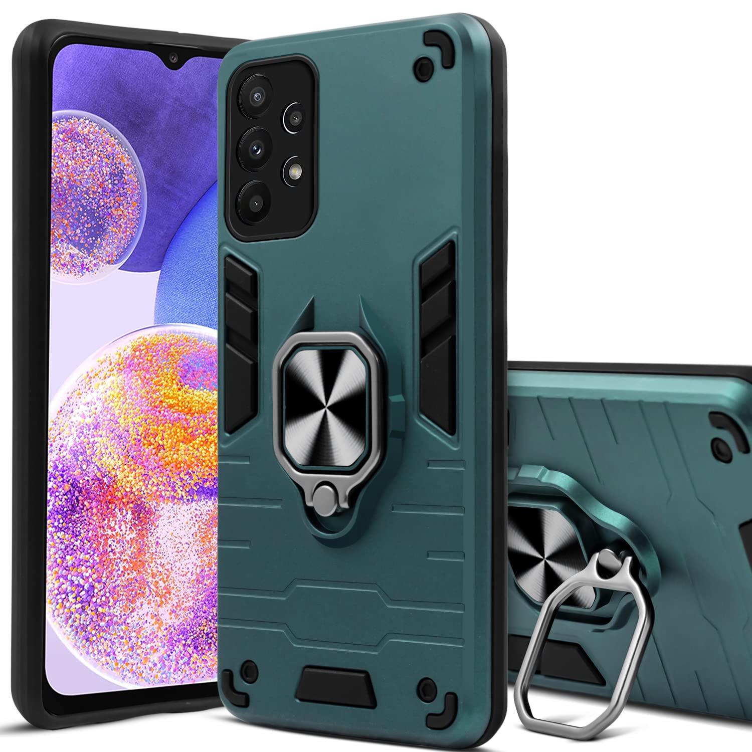 For Samsung Galaxy A23 4G | 5G Back Cover Case (Shockproof Polycarbonate Dual Layer Hybrid Armor)