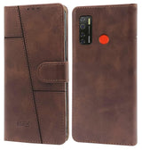 For Tecno Spark 5 | Spark 5 Pro Flip Cover Case (Stitched Leather with Magnetic Closure)