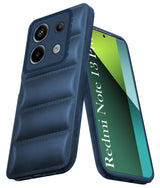 For Redmi Note 13 Pro Back Cover Case(Puffer Cushion Wave Design | Camera Protection)
