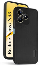 For Realme Narzo N53 Back Cover Case (Textured Grip Design | Camera Protetion | Slim and Light Weight | Soft Touch and Feel)