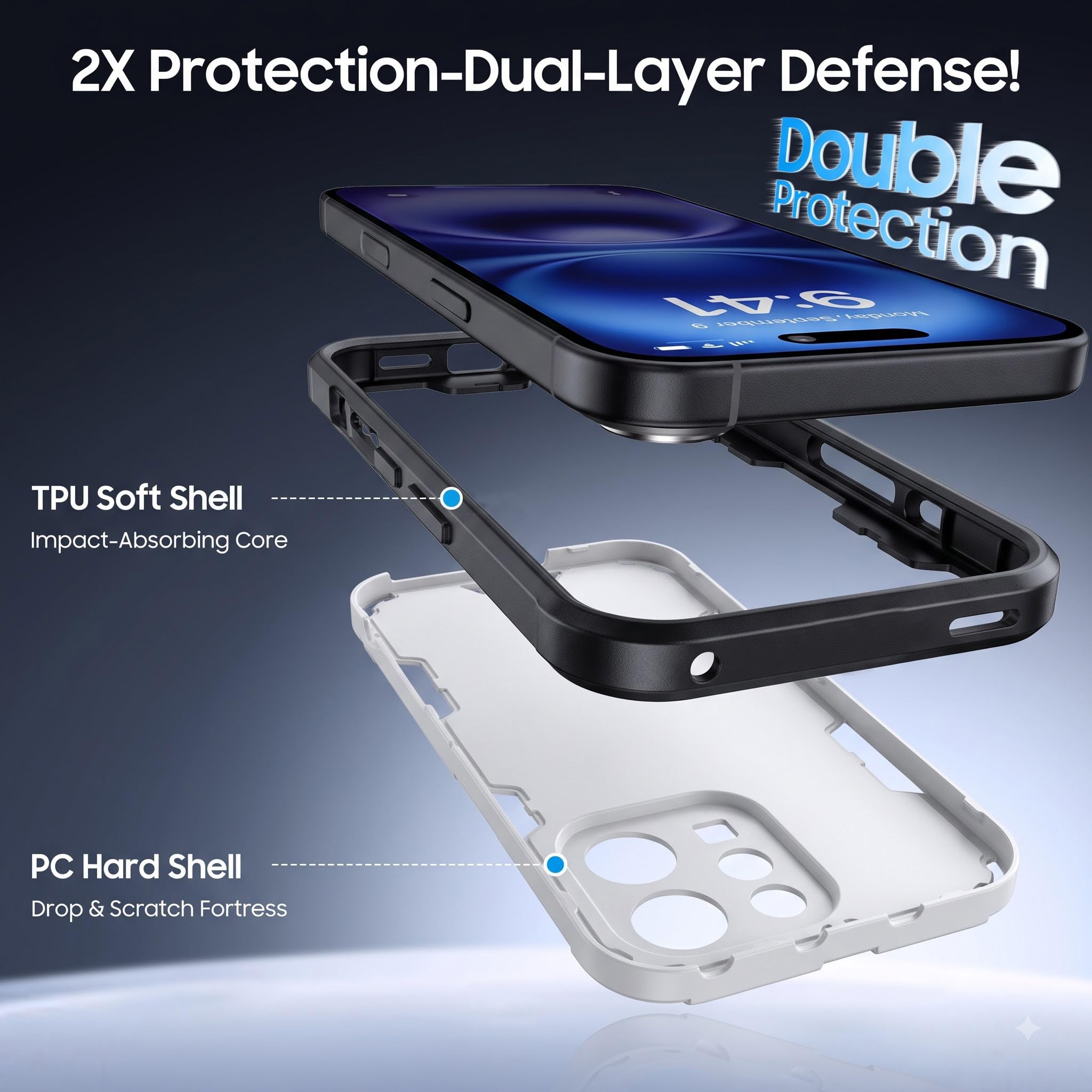 For Vivo Y31T 5G Back Cover Case (Slim Hybrid Armor | Shockproof Camera Protection | Rugged Dual Layer)