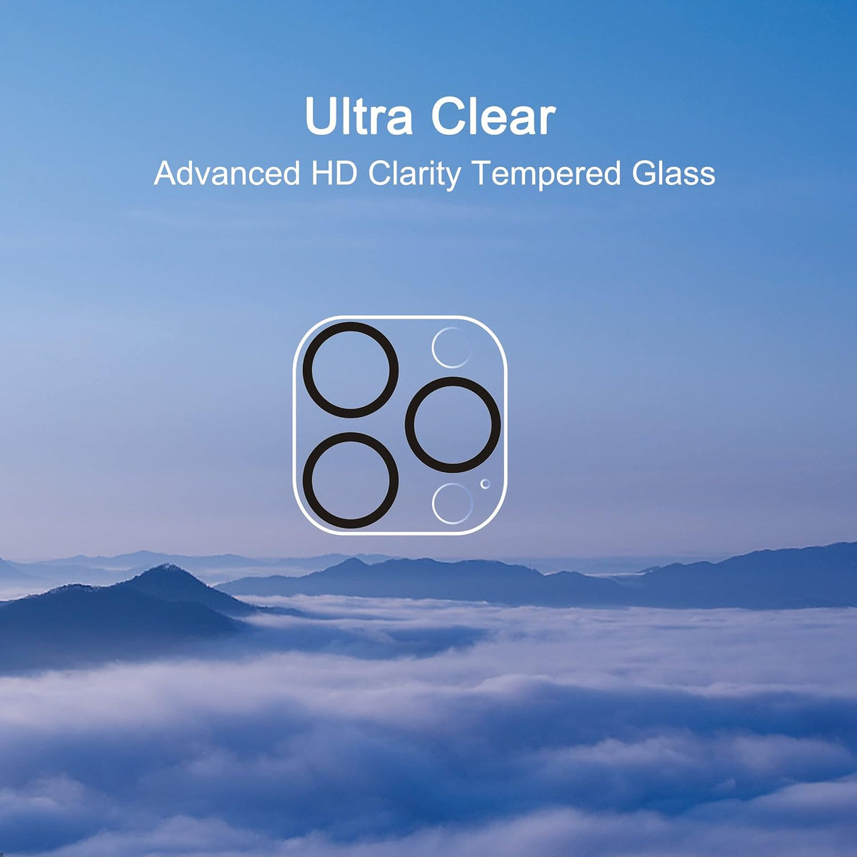 Crystal Clear Camera Lens Protector for iPhone 16 Pro – Sapphire 9H+ Glass, Anti-Scratch, Anti-Drop & Case Friendly