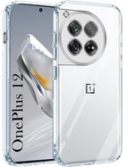 For OnePlus 12 5G Back Case Cover (Shockproof Case with Clear Silicone | Camera Protection | Soft and Flexible)
