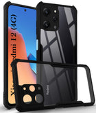 For Xiaomi Redmi 12 Back Cover Case (Shockproof with Polycarbonate Clear Panel)