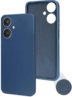 For Xiaomi Redmi 13C 5G Back Cover Case (Matte Finish Silicone with Inside Fiber Cloth)
