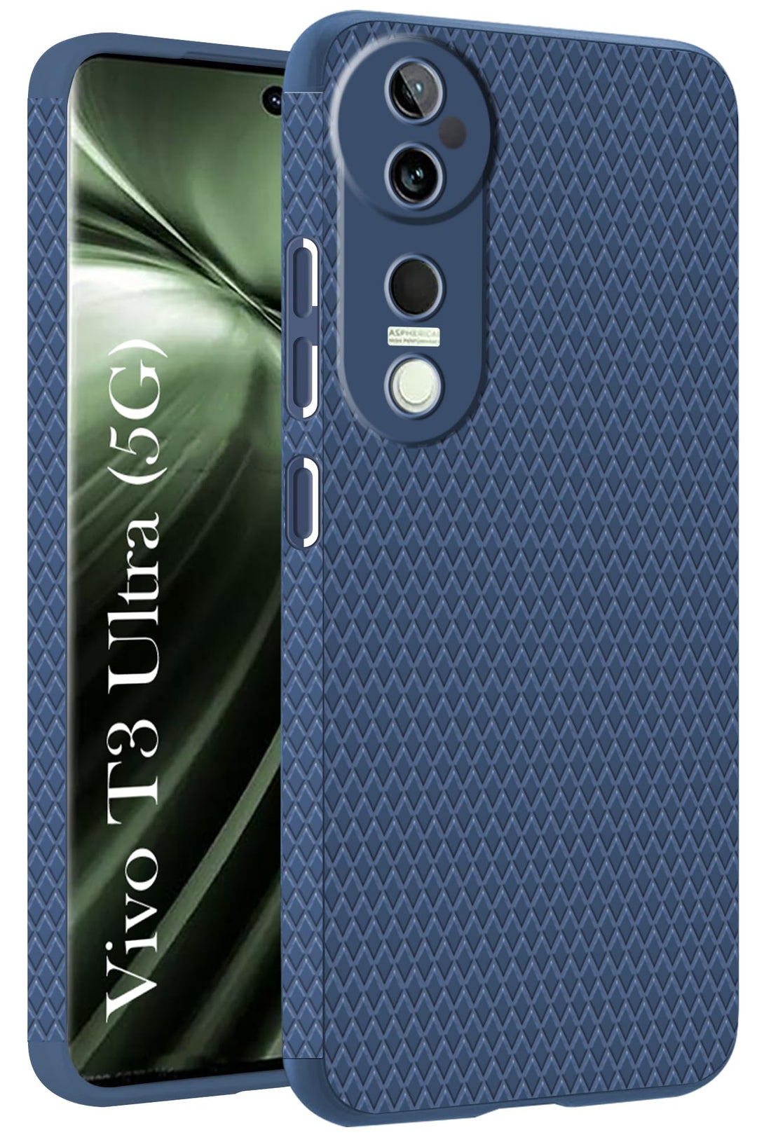 For Vivo T3 Ultra Back Cover Case (Liquid Silicone | Side Grip | Camera Protection)