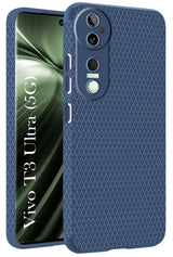 For Vivo T3 Ultra Back Cover Case (Liquid Silicone | Side Grip | Camera Protection)