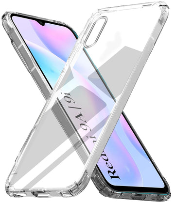 For Xiaomi Mi Redmi 9A | Redmi 9i Back Cover Case (Hard Crystal Clear | Shockproof Bumpers)