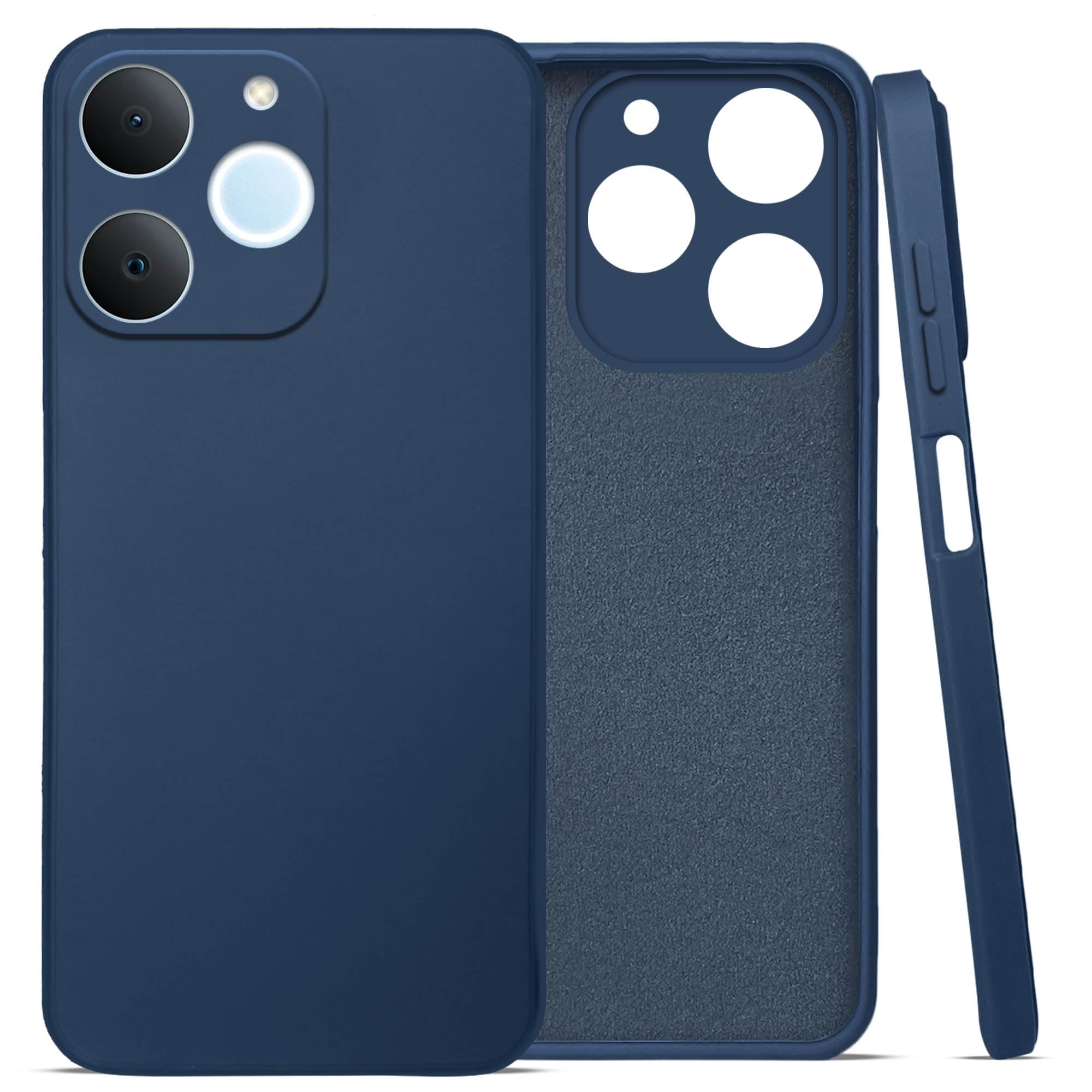 For Realme P4 Lite | Realme Narzo 80 Lite 4G Back Cover Case (Matte Finish Silicone with Inside Fiber cloth)