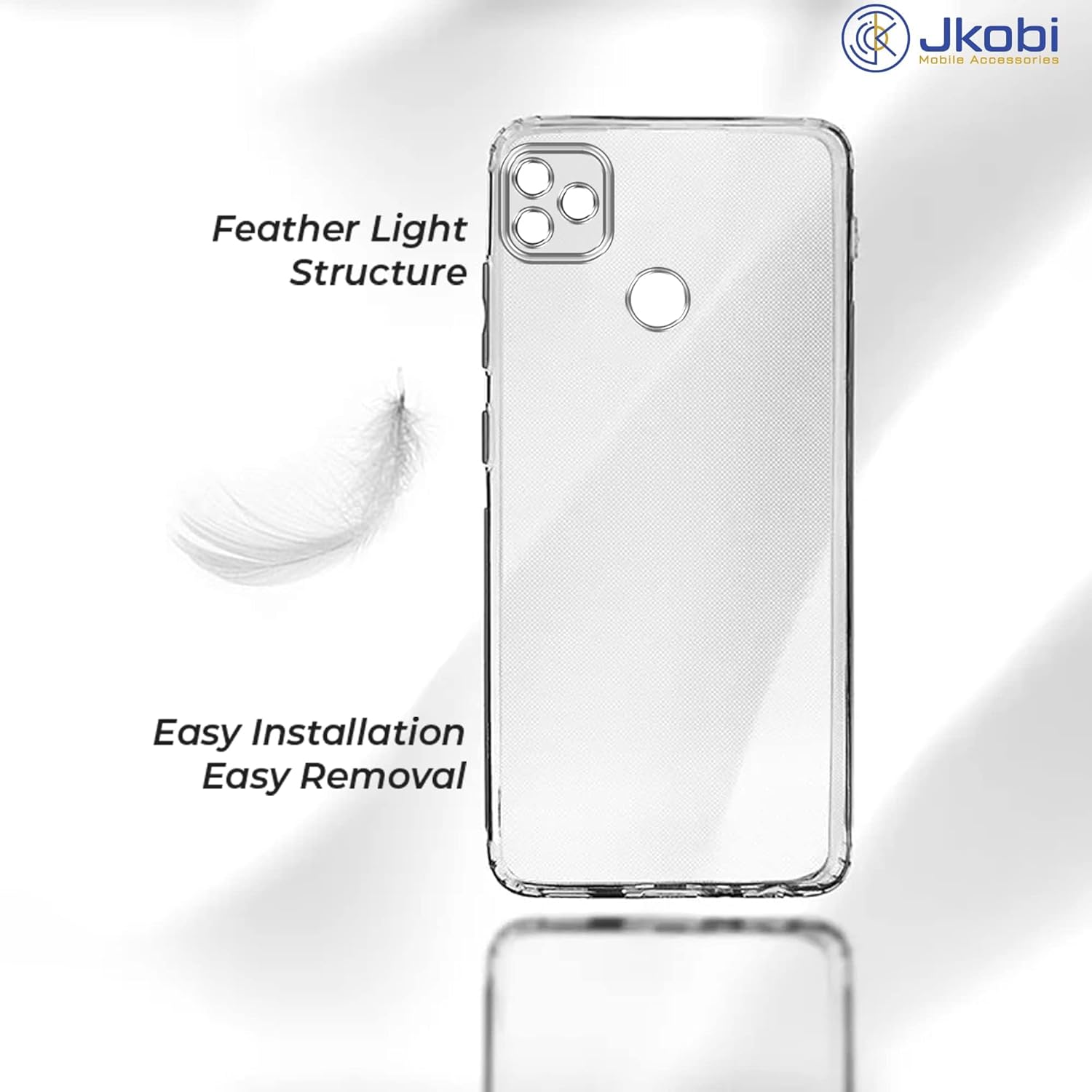 For Itel Vision 1 Back Cover (Silicone Clear Shockproof Case with Camera Protection | Soft and Flexible)