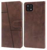 For Oppo A16K | A16e Flip Cover Case (Stitched Leather Finish | Magnetic Closure | Inner TPU | Foldable Stand | Wallet Card Slots)