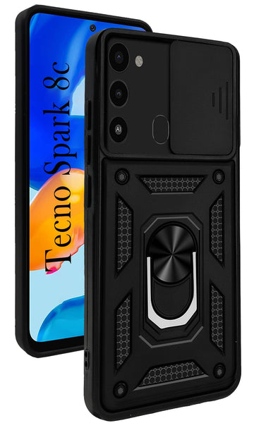 For Tecno Spark 8C Back Cover Case (Hybrid Dual Armor Polycarbonate)