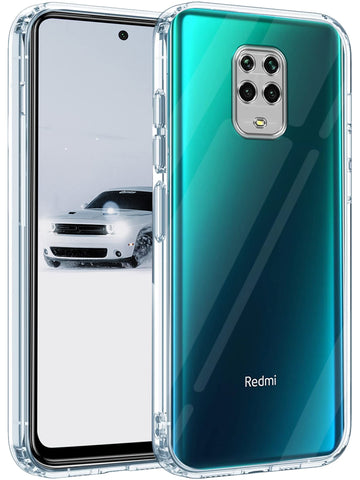 For Redmi Note 9 Pro | 9 Pro Max | Note 10 Lite Back Cover Case (Silicone Crystal Clear | Transparent)