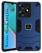 For Tecno Spark 10 | Tecno Spark 10C Back Cover Case (Lightweight Hybrid Shockproof Polycarbonate| Slim Black)