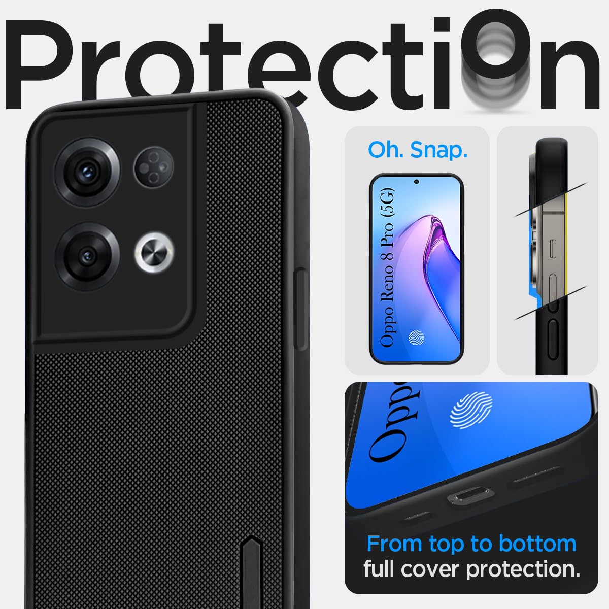 GOKEN Custodia A Portafoglio Per Oppo Reno8 PRO 5G, Cover In Pelle Flip Wallet Con Supporto E Slot Carte, Magnetica, Colore Verde