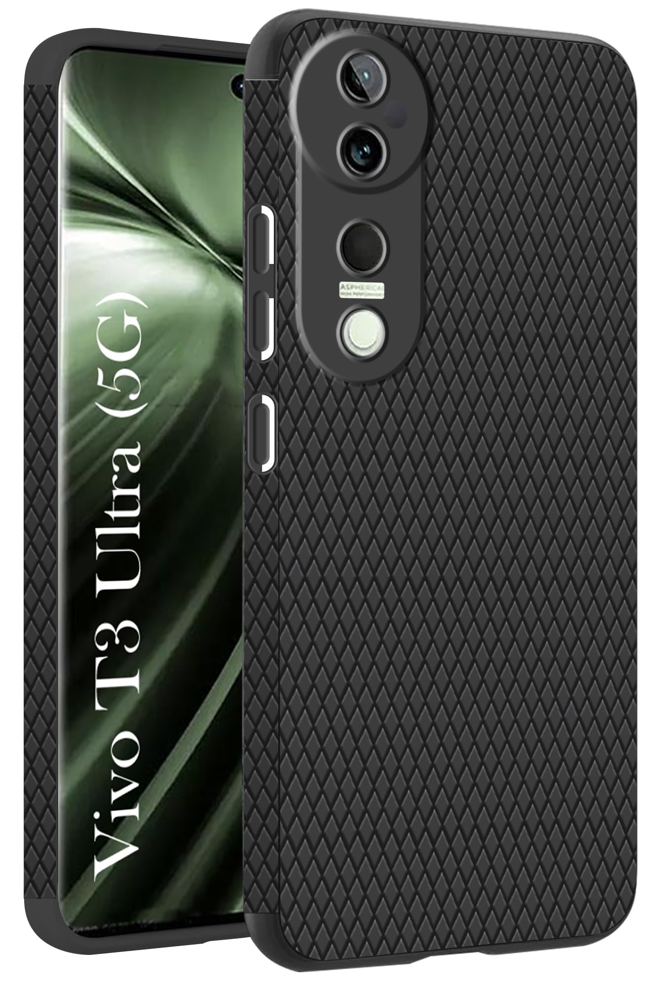 For Vivo T3 Ultra Back Cover Case (Liquid Silicone | Side Grip | Camera Protection)