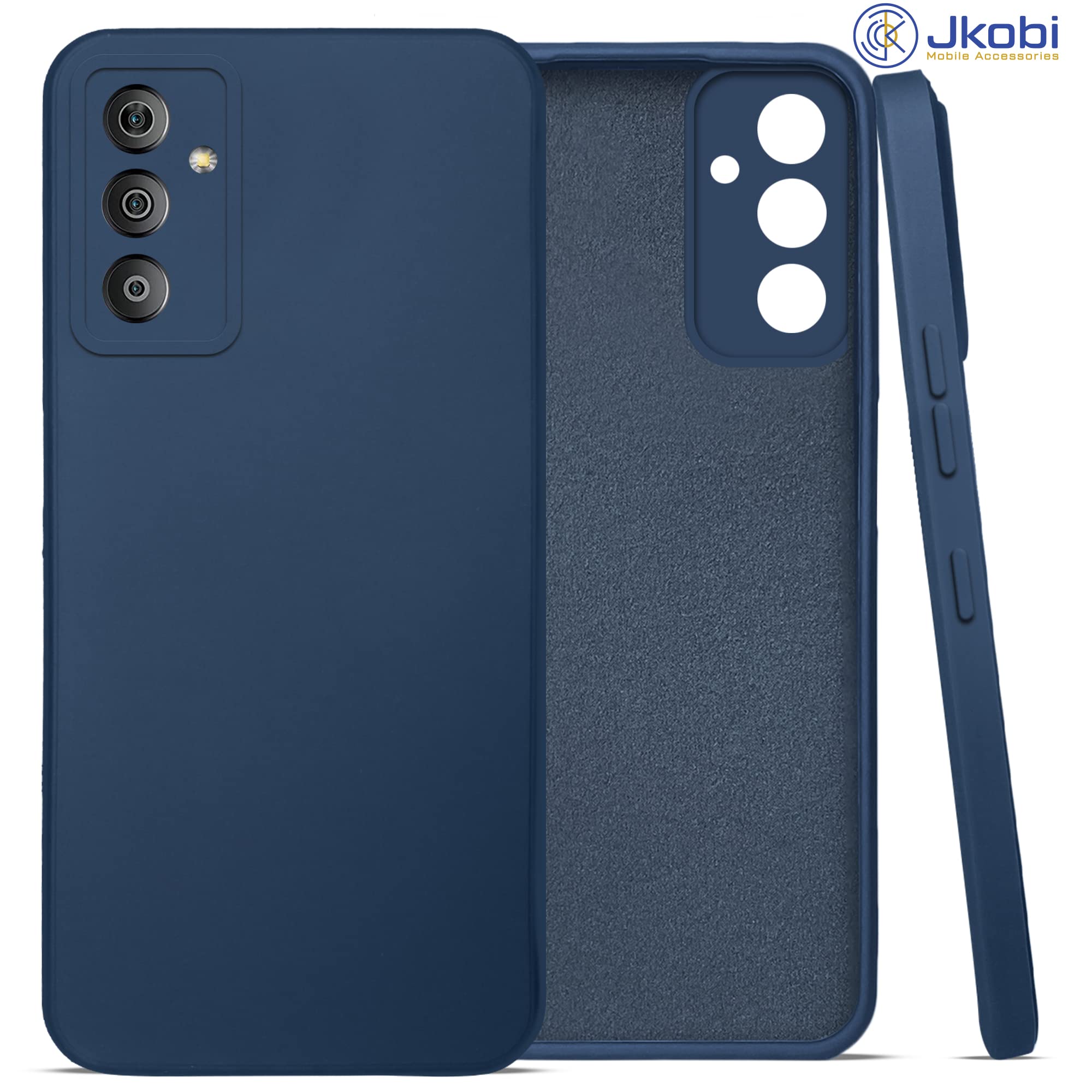 For Samsung Galaxy F23 5G Back Cover Case (Matte Finish Silicone with Inside Fiber Cloth)