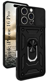 For Apple iPhone 16 Pro Back Cover Case (Hybrid Dual Armor Polycarbonate)