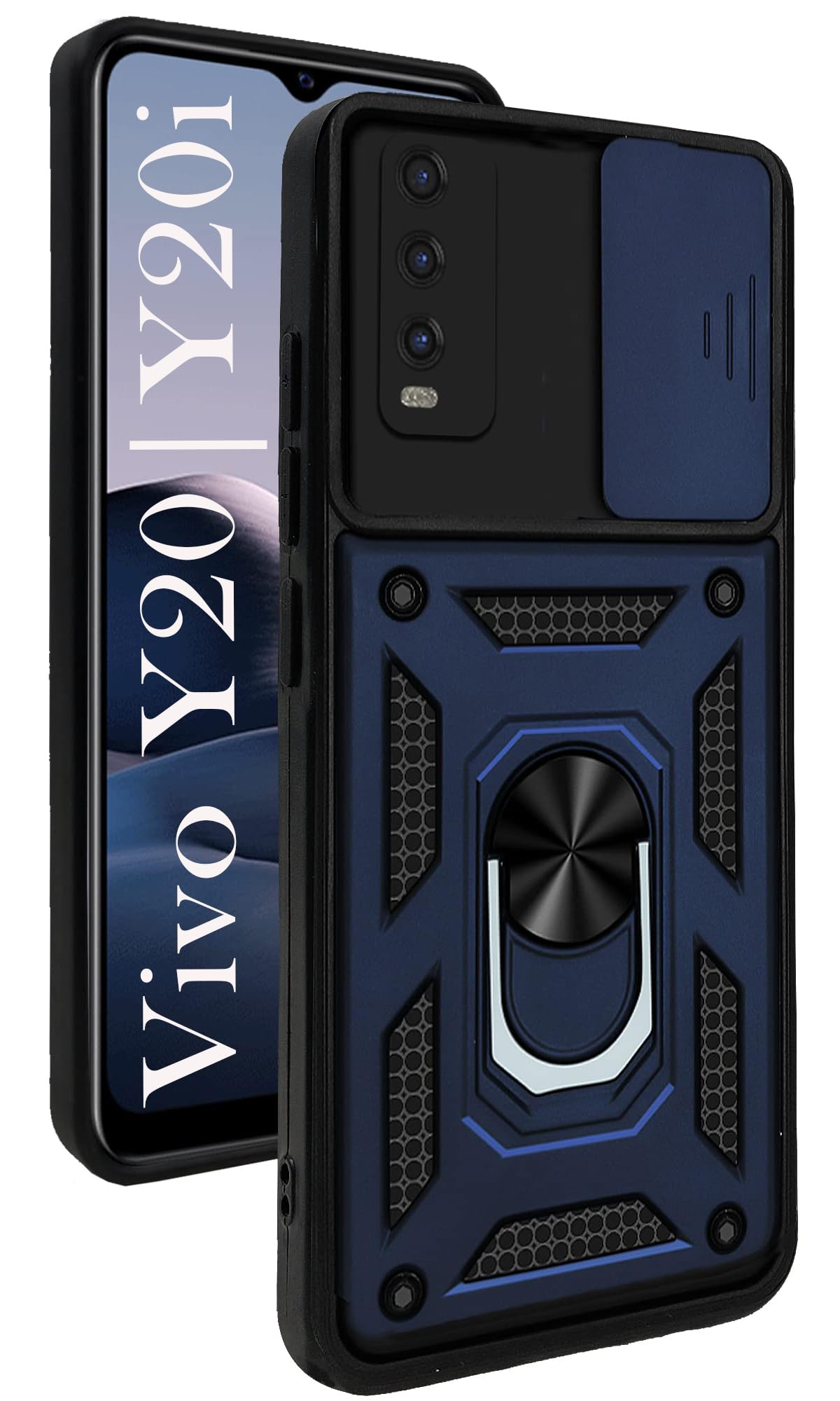 For Vivo Y20 | Y20i Back Cover Case (Hybrid Dual Armor Polycarbonate)