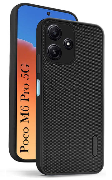 For Poco M6 Pro Back Cover Case (Textured Grip Design | Camera Protection | Slim and Light Weight | Soft Touch and Feel)