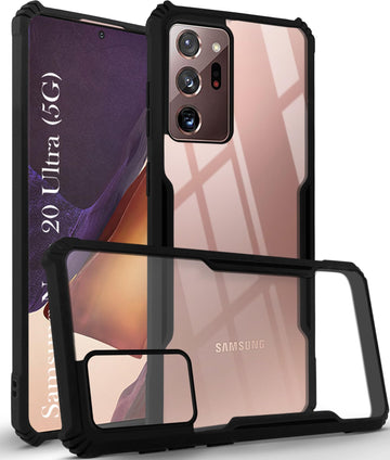 For Samsung Galaxy Note 20 Ultra 5G Back Cover Case (Shockproof with Polycarbonate Clear Panel)