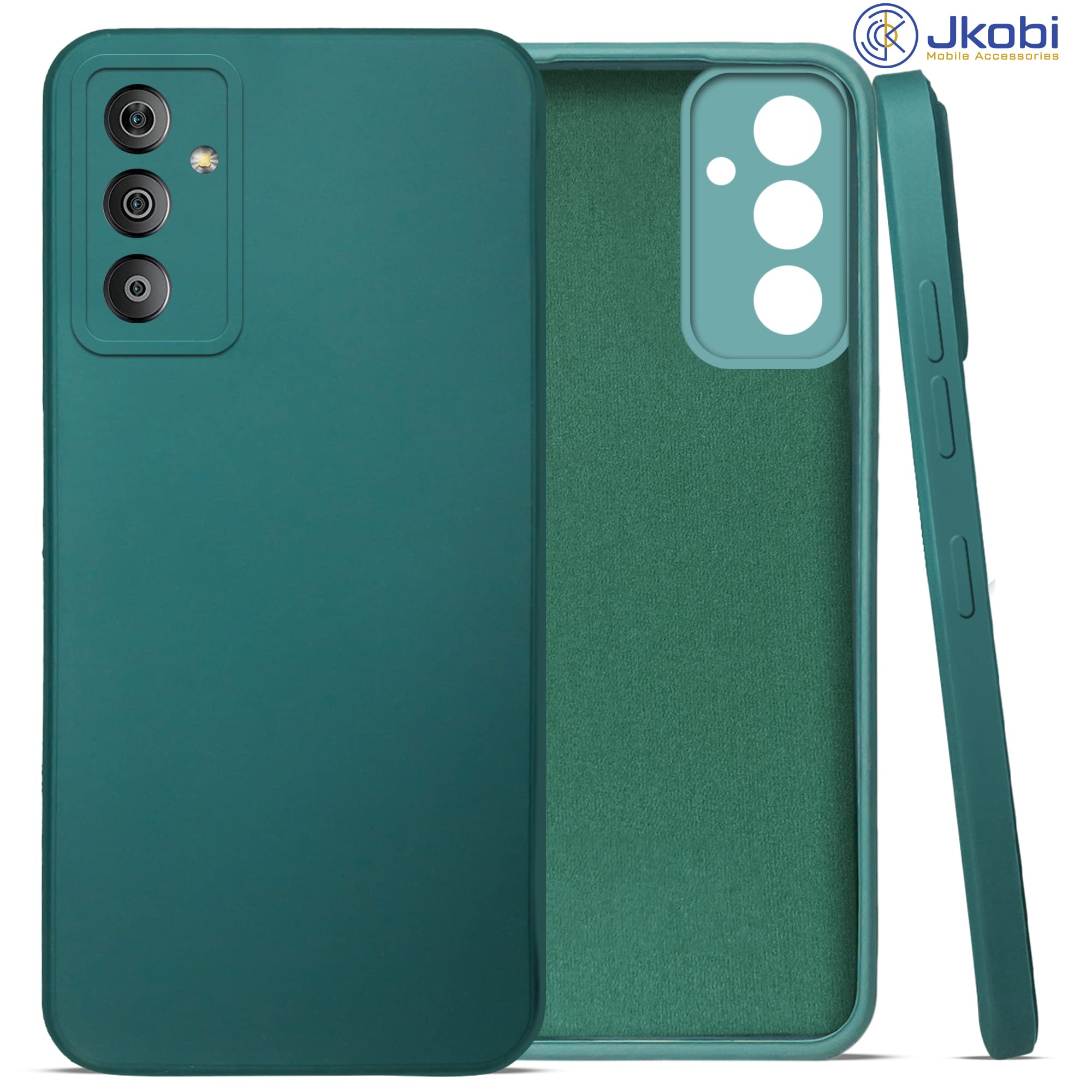 For Samsung Galaxy F23 5G Back Cover Case (Matte Finish Silicone with Inside Fiber Cloth)