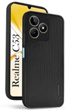 For Realme C53 Back Cover Case Rubberised (Textured Grip Design| Micro-Fiber Cloth Inside | Slim and Light Weight | Soft Touch and Feel)