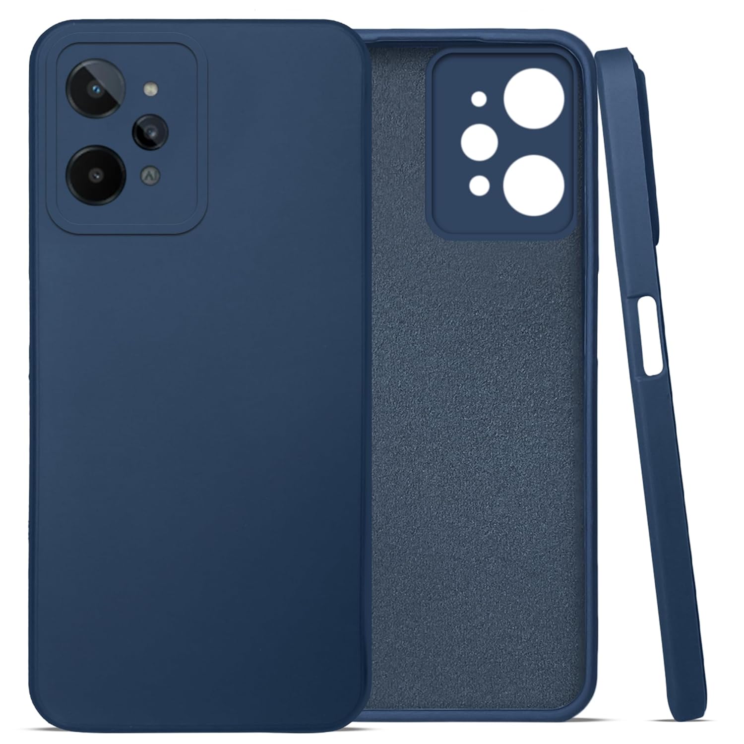 For Realme C31 Back Cover Case (Inside Fiber Cloth | Smooth Matte Finish | Elegant Professional Look)