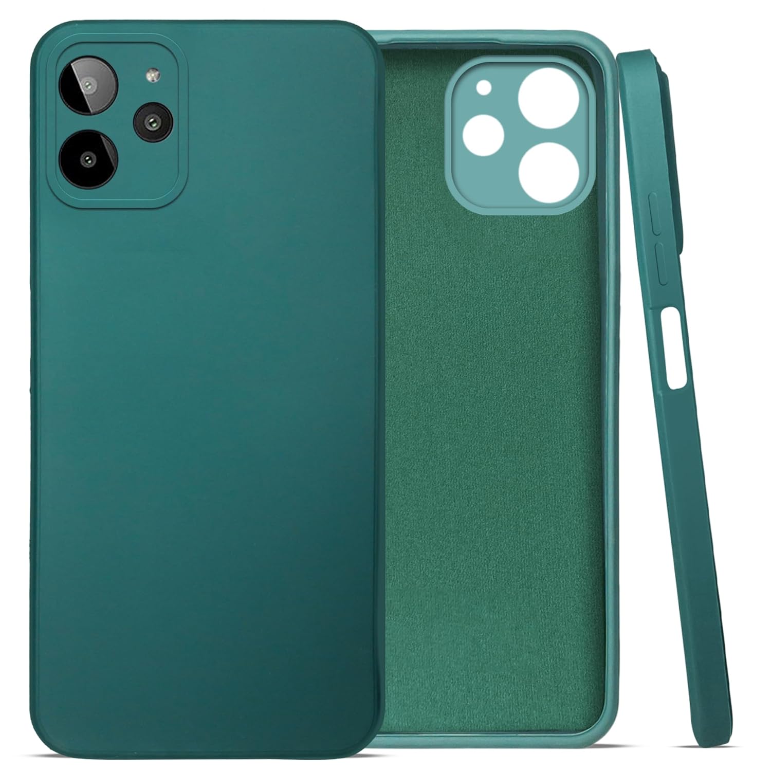 For Lava Yuva 2 Pro Back Cover Case (Matte Finish Silicone with Inside Fiber Cloth)