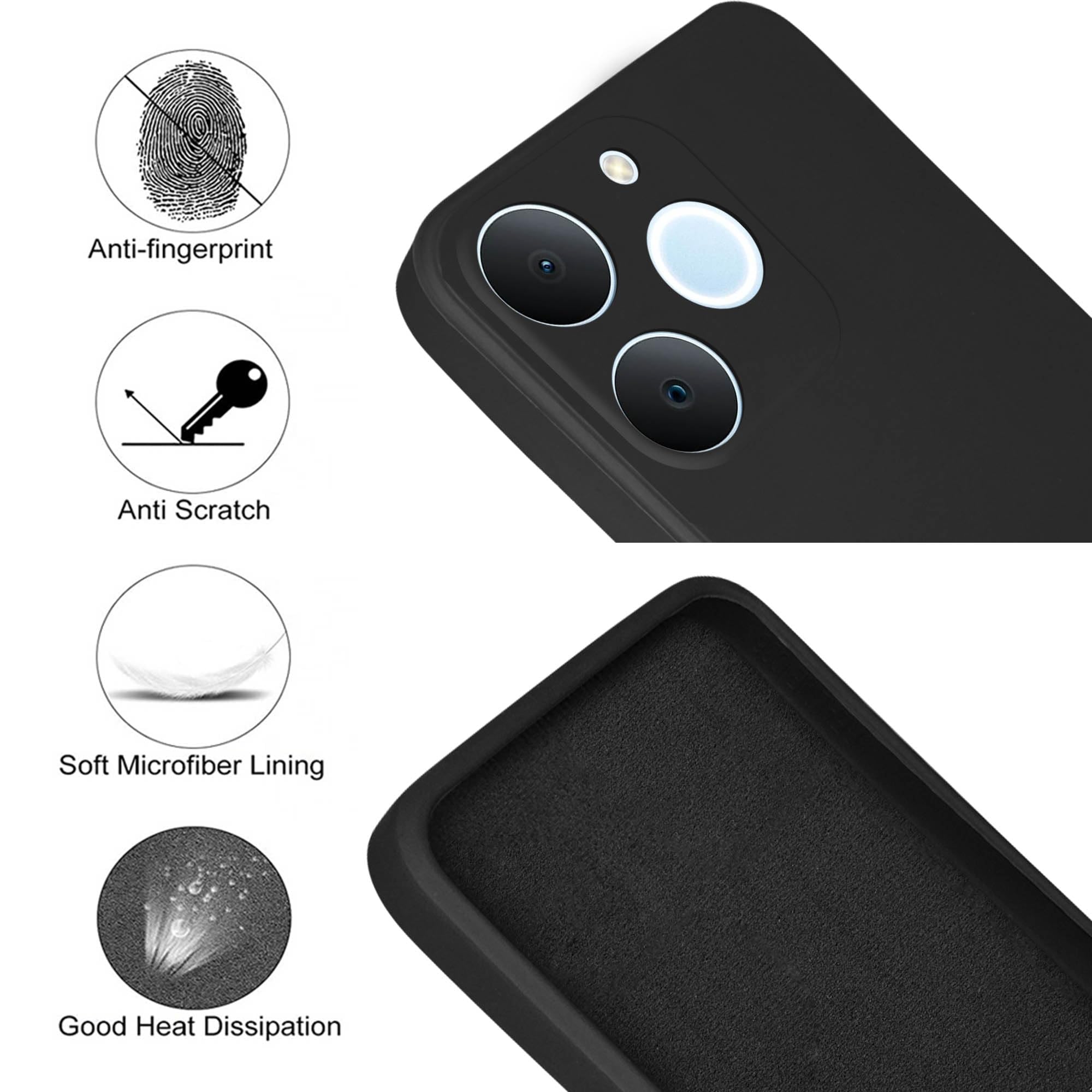For Realme P4 Lite | Realme Narzo 80 Lite 4G Back Cover Case (Matte Finish Silicone with Inside Fiber cloth)