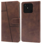 For Xiaomi Redmi 10C Flip Case Cover (Stitched Leather with Magnetic Closure)
