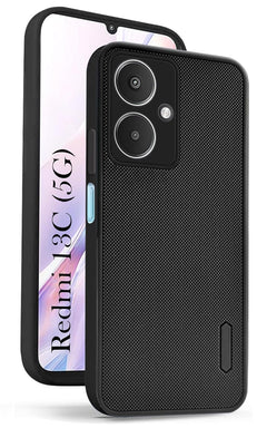 For Xiaomi Redmi 13C 5G Back Cover Case(Puffer Cushion Wave Design | Camera Protection)