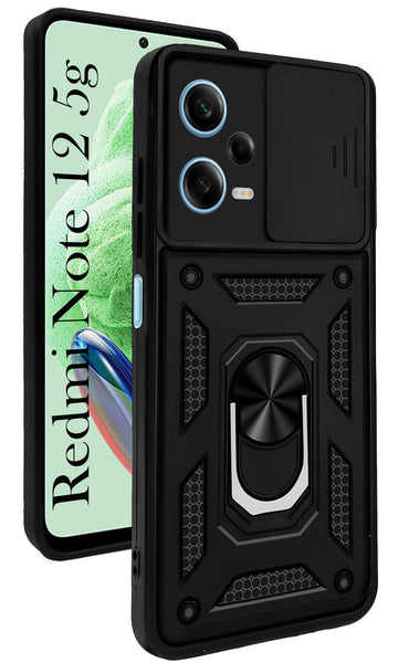 For Redmi Note 12 5G Back Cover Case (Hybrid Dual Armor Polycarbonate)