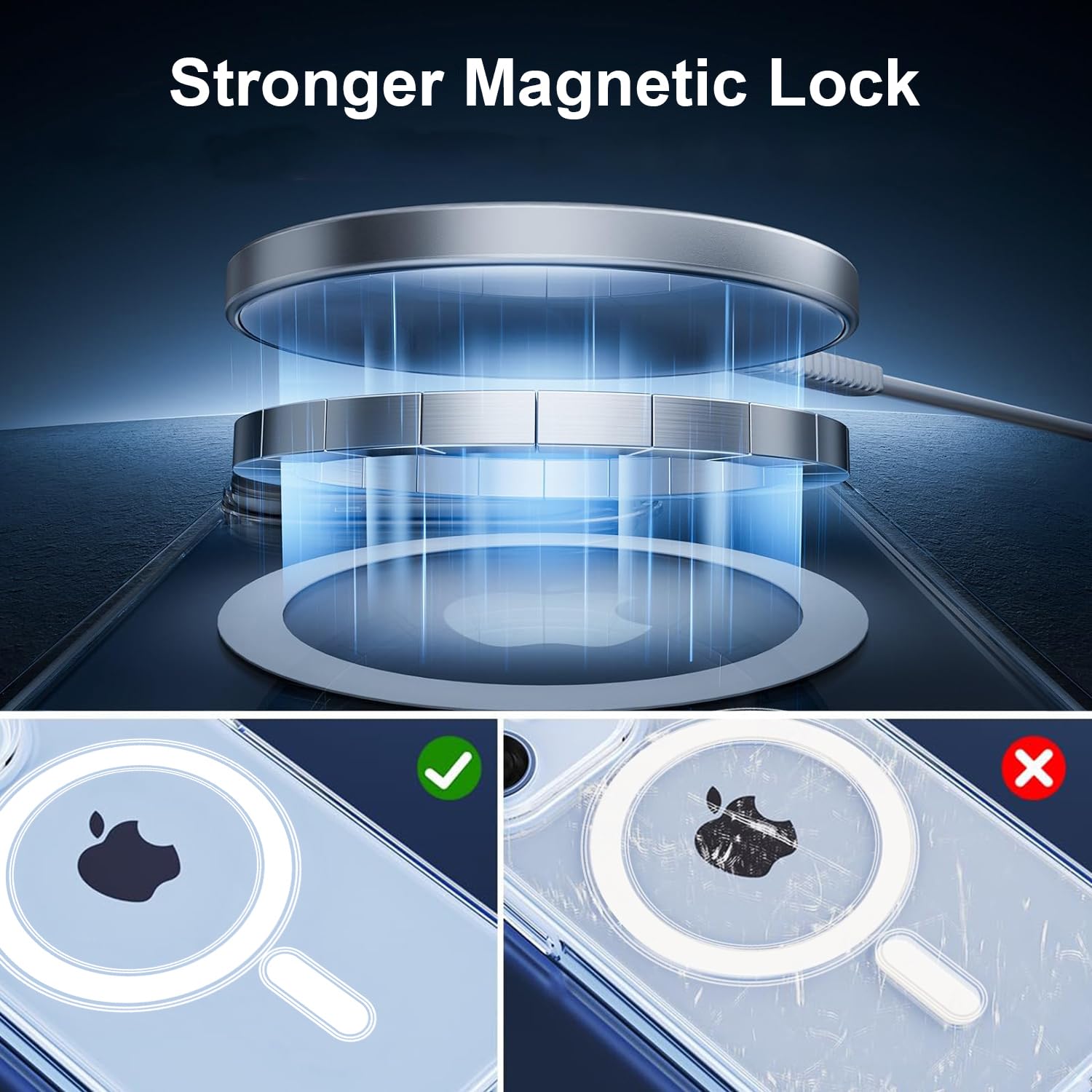 For Apple iPhone 12 Back Cover Case MagSafe Compatible Wireless